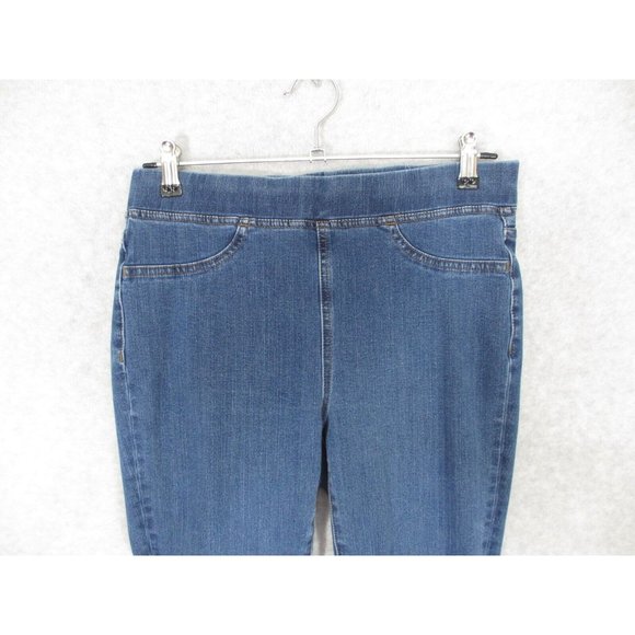 Madewell Women's Pull On Jeans Mid Rise Medium Wash Skinny Crop Size 28 - Picture 2 of 7